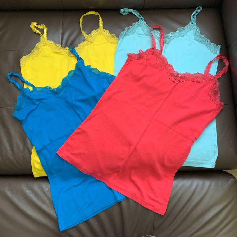 Lace Detail Camisole Tops